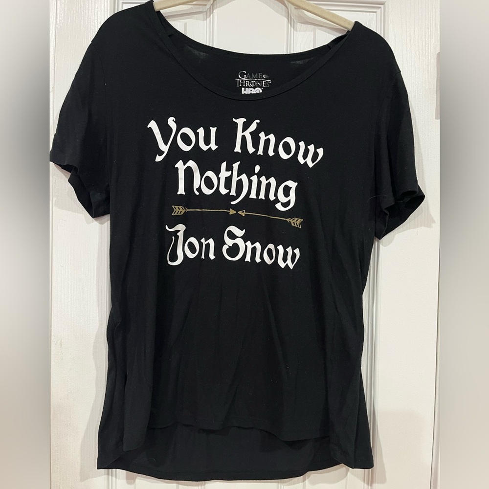 Game of Thrones “You Know Nothing Jon Snow” T-Shirt